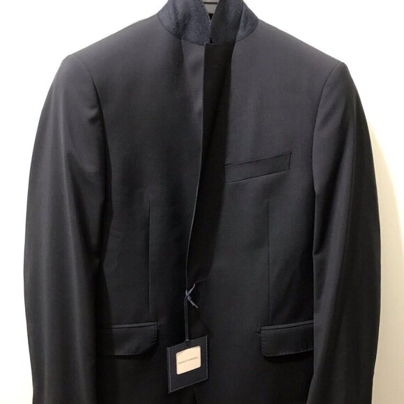 Angelo Nardelli luxury Wool Midnight Blue blazer 50/40US NWT$1495 - Picture 2 of 10